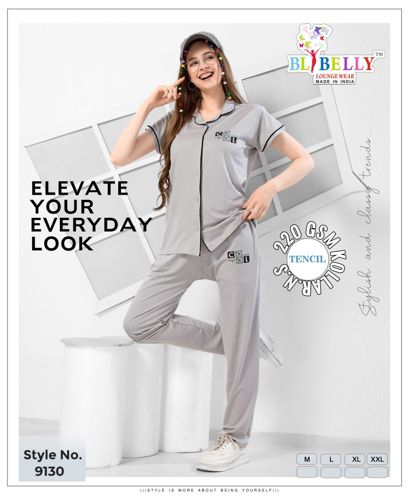 Vol 665 Belly Tencil Collar Night Suits Wholesaler India