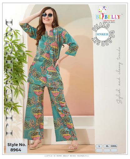 Vol 667 Belly Sinker Co Ord Set Manufacturer Gujarat