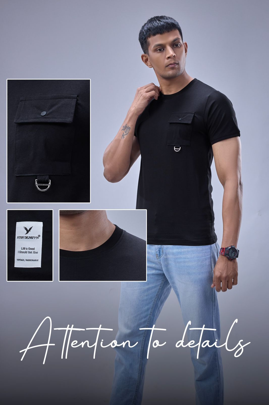 Vol 6680-6687 High Density Interlock Mens Tshirts Manufacturer Ahmedabad