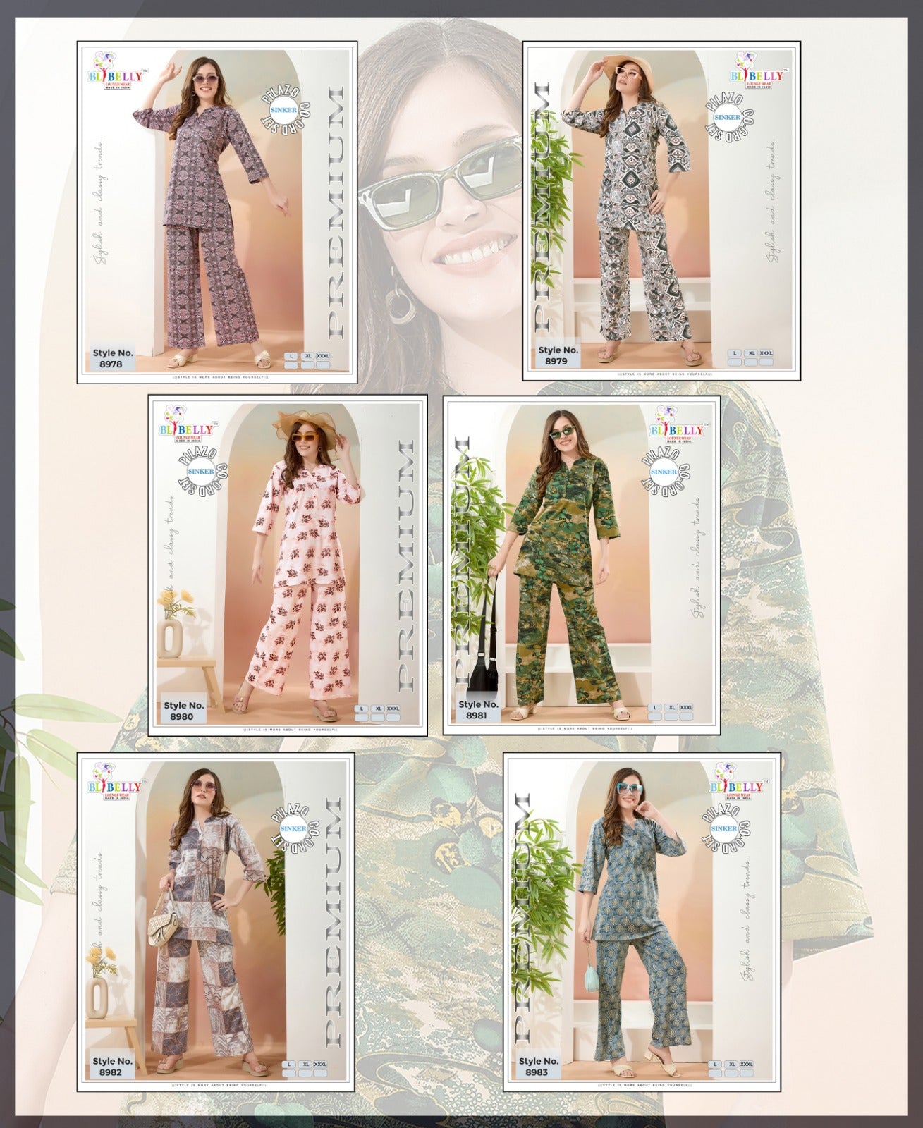 Vol 668 Belly Sinker Co Ord Set Supplier Gujarat