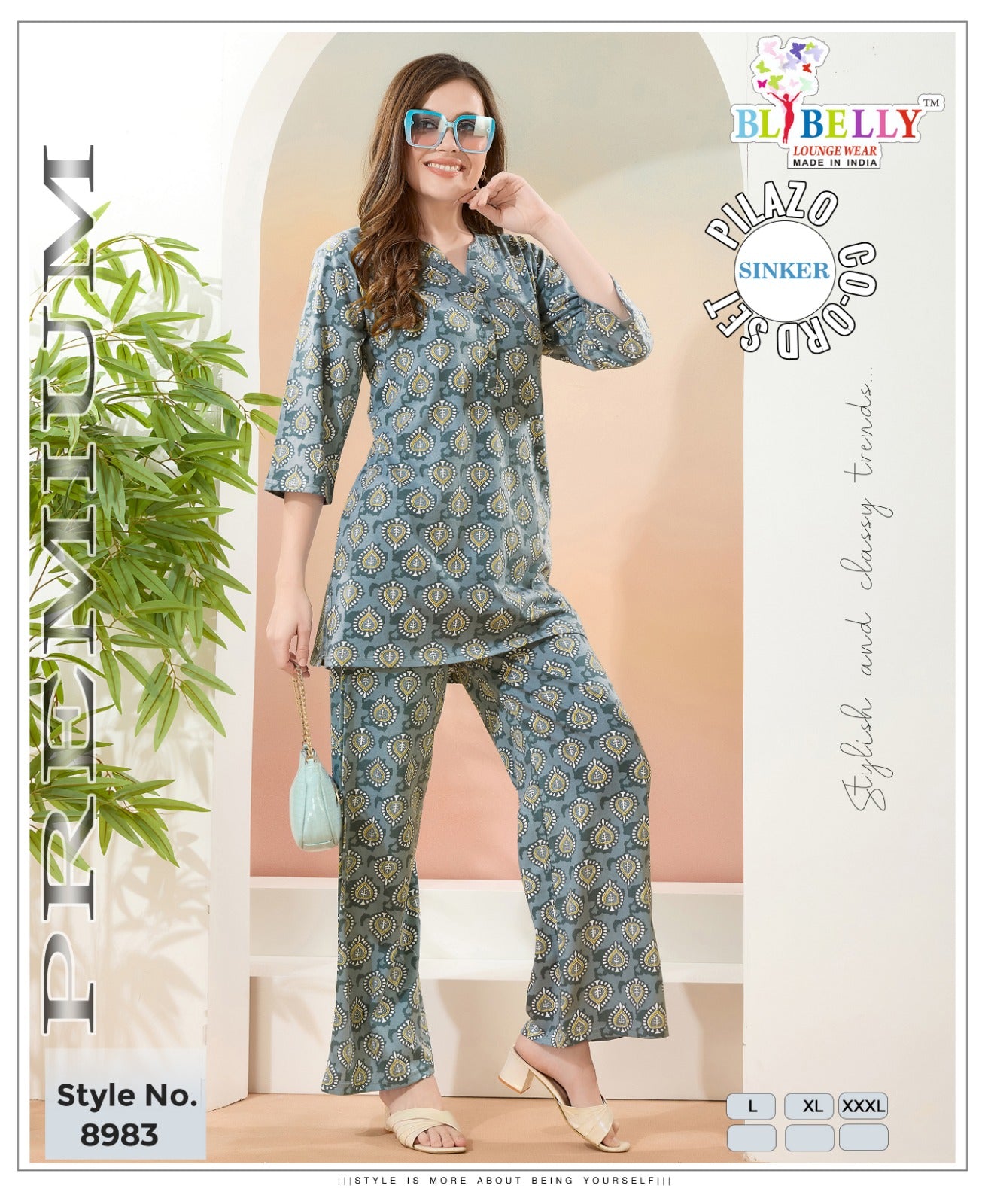 Vol 668 Belly Sinker Co Ord Set Supplier Gujarat