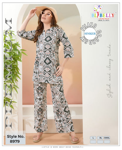 Vol 668 Belly Sinker Co Ord Set Supplier Gujarat