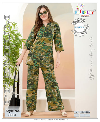 Vol 668 Belly Sinker Co Ord Set Supplier Gujarat