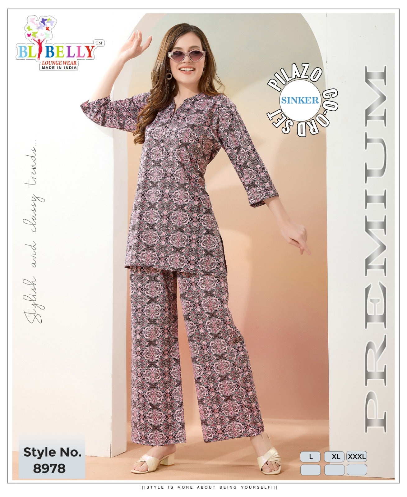 Vol 668 Belly Sinker Co Ord Set Supplier Gujarat