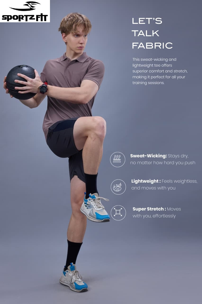 Vol 6699 Pk 125 Sportz Fit Polyester Airtex Mens Tshirts Exporter Ahmedabad