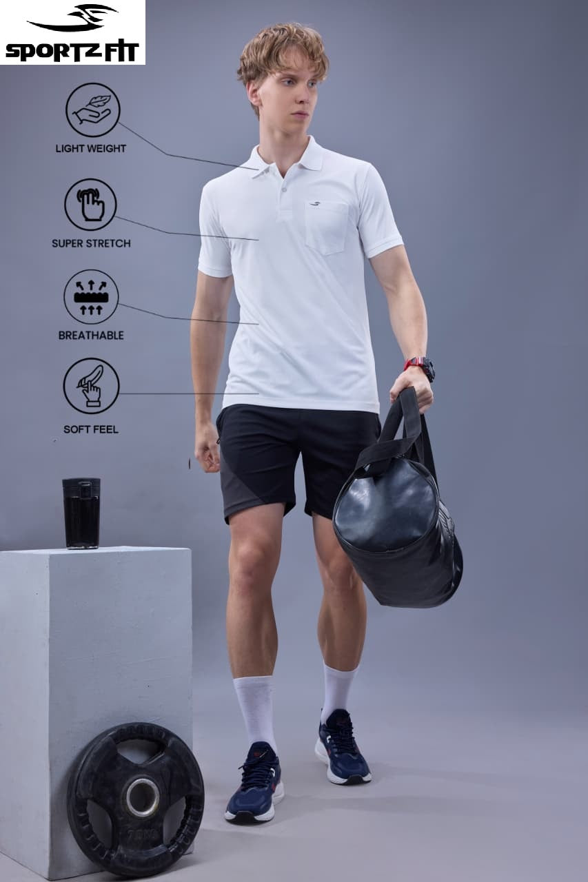 Vol 6699 Pk 125 Sportz Fit Polyester Airtex Mens Tshirts Exporter Ahmedabad