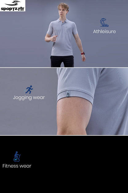 Vol 6699 Pk 125 Sportz Fit Polyester Airtex Mens Tshirts Exporter Ahmedabad