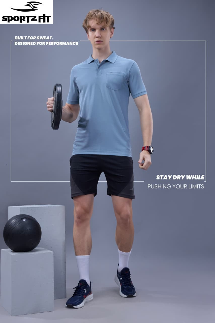 Vol 6699 Pk 125 Sportz Fit Polyester Airtex Mens Tshirts Exporter Ahmedabad