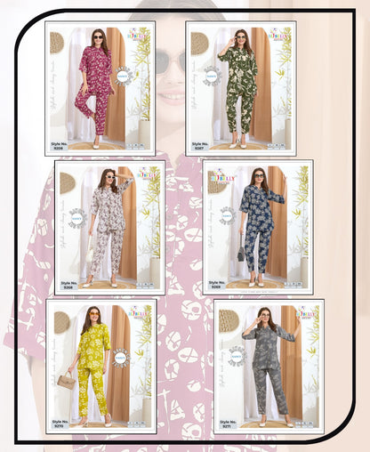 Vol 669 Belly Reyon Co Ord Set Exporter Gujarat