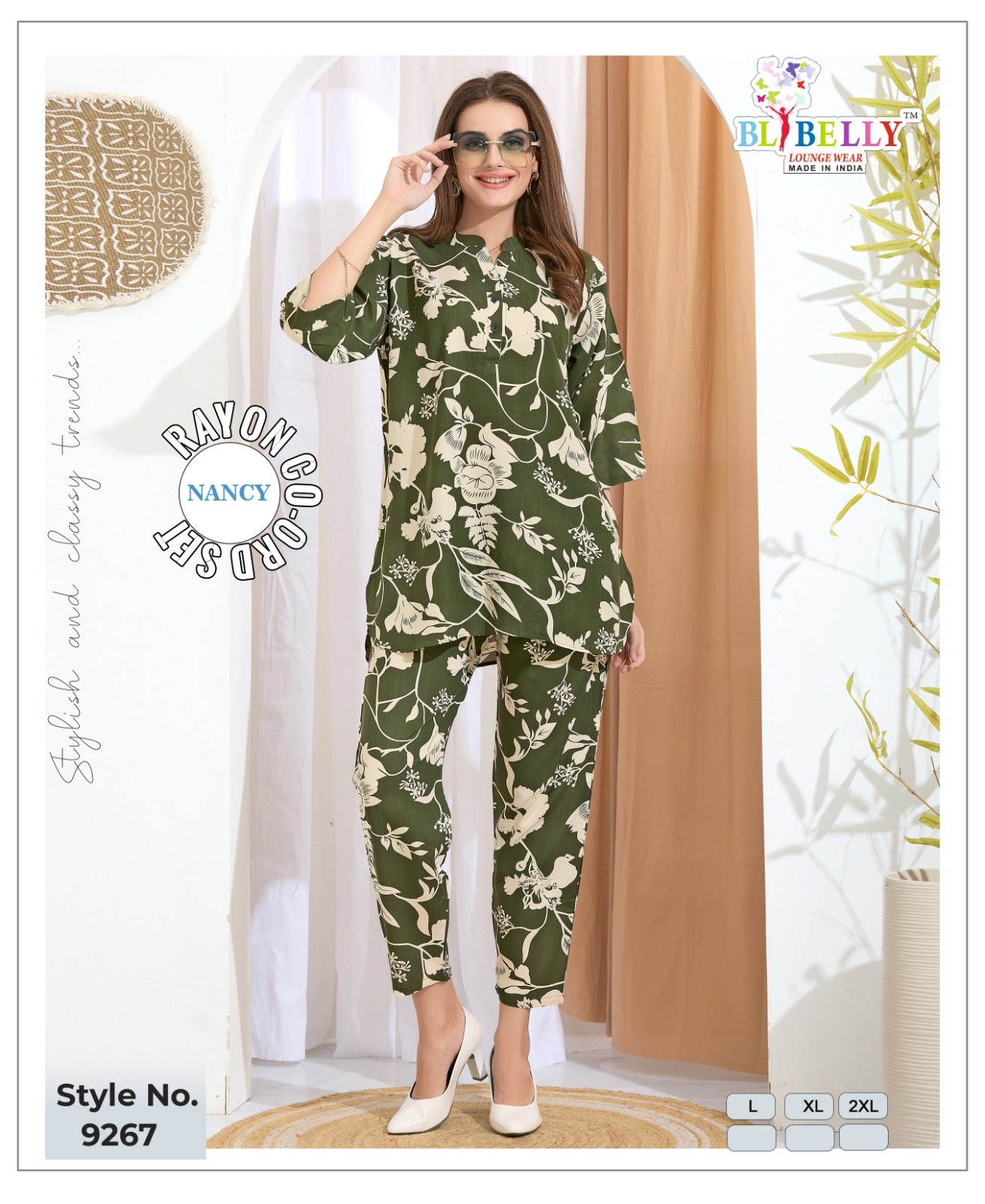 Vol 669 Belly Reyon Co Ord Set Exporter Gujarat