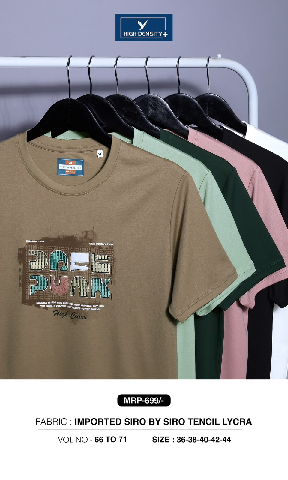 Vol 66 To 71 High Density Tencil Lycra Mens Tshirts Wholesale Price