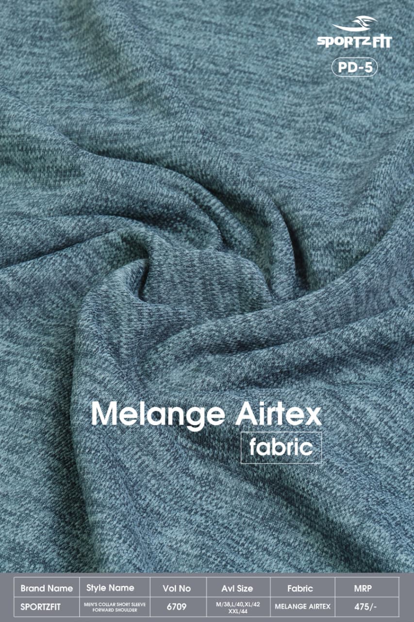 Vol 6709 Pd 5 Sportz Fit Airtex Mens Tshirts Wholesale Price