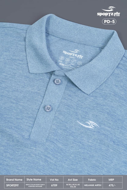 Vol 6709 Pd 5 Sportz Fit Airtex Mens Tshirts Wholesale Price