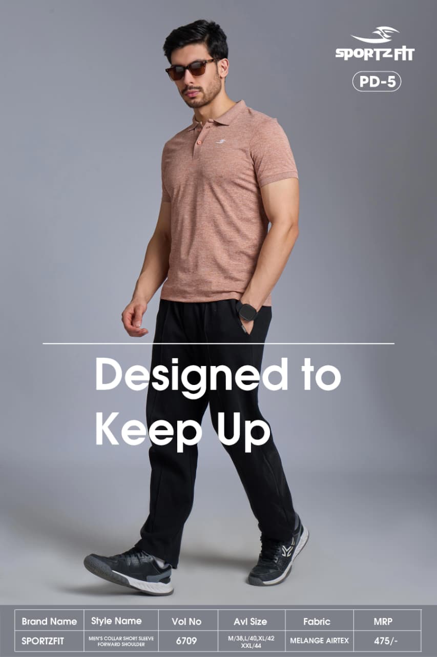 Vol 6709 Pd 5 Sportz Fit Airtex Mens Tshirts Wholesale Price