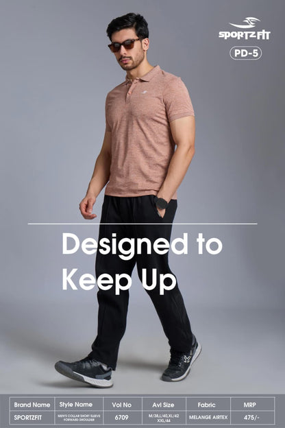 Vol 6709 Pd 5 Sportz Fit Airtex Mens Tshirts Wholesale Price