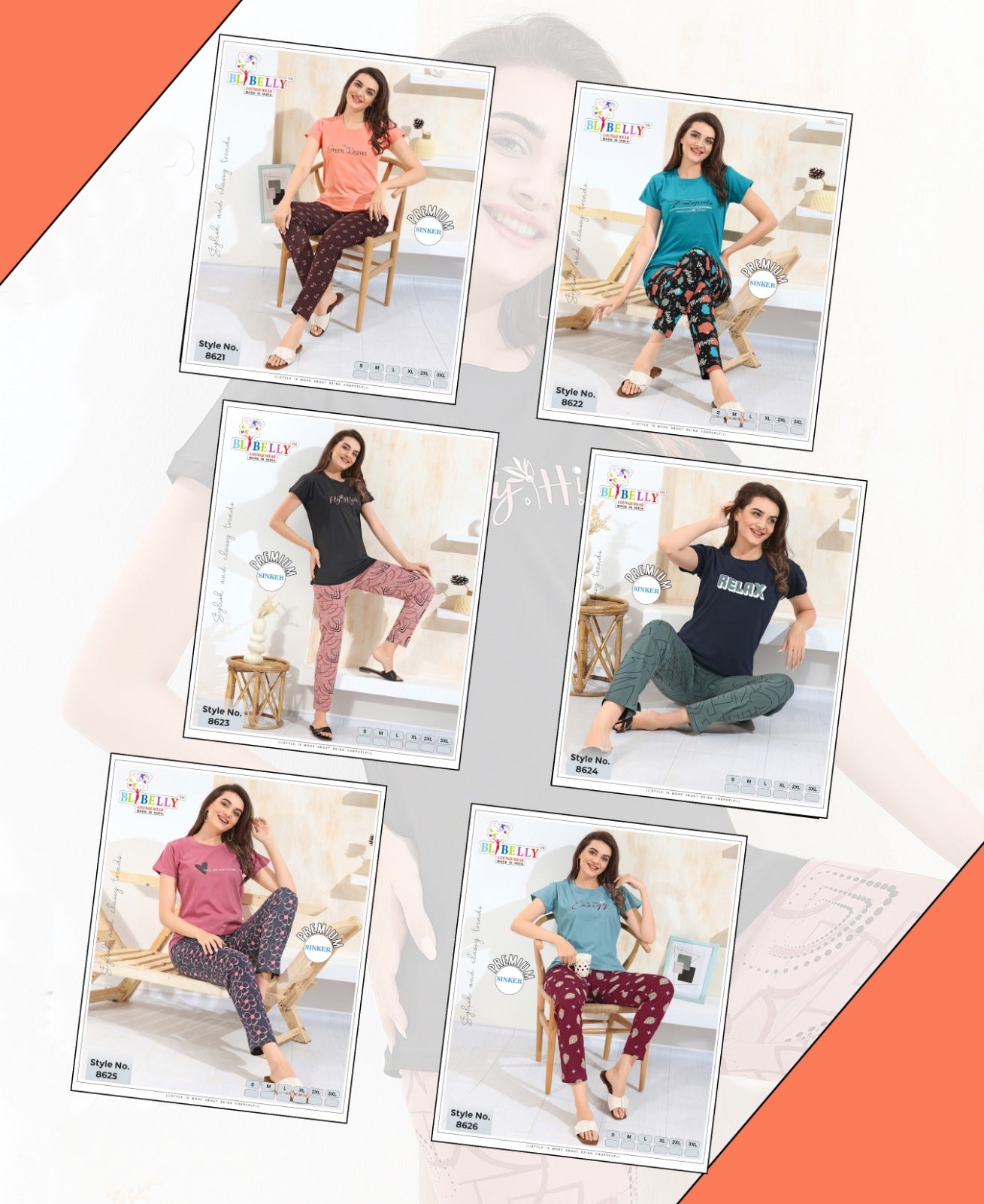 Vol 671 Belly Sinker Pyjama Night Suits Wholesaler Gujarat