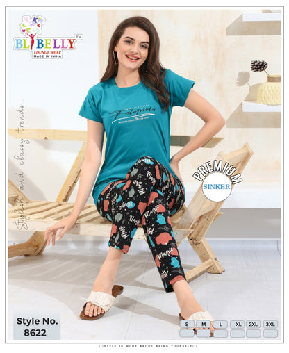 Vol 671 Belly Sinker Pyjama Night Suits Wholesaler Gujarat