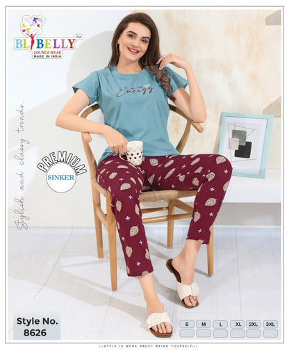 Vol 671 Belly Sinker Pyjama Night Suits Wholesaler Gujarat