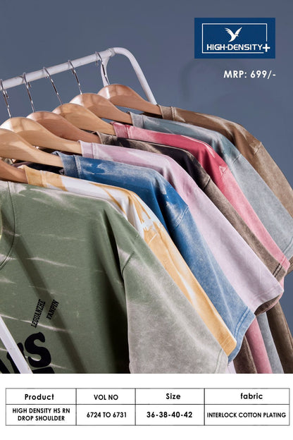 Vol 6724 To 6731 High Density Interlock Unisex Tshirt Wholesaler Gujarat
