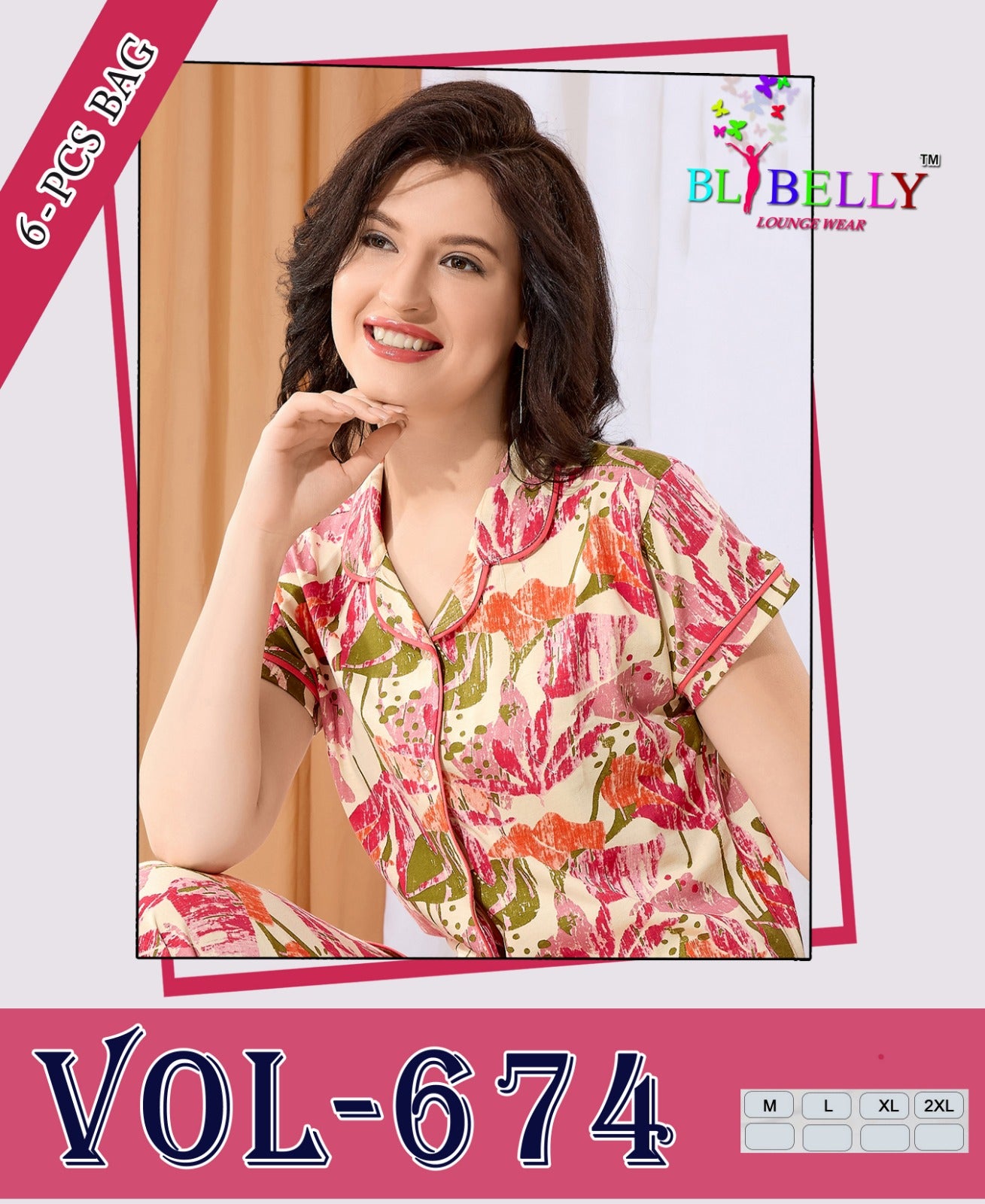 Vol 674 Belly Sinker Collar Night Suits Supplier