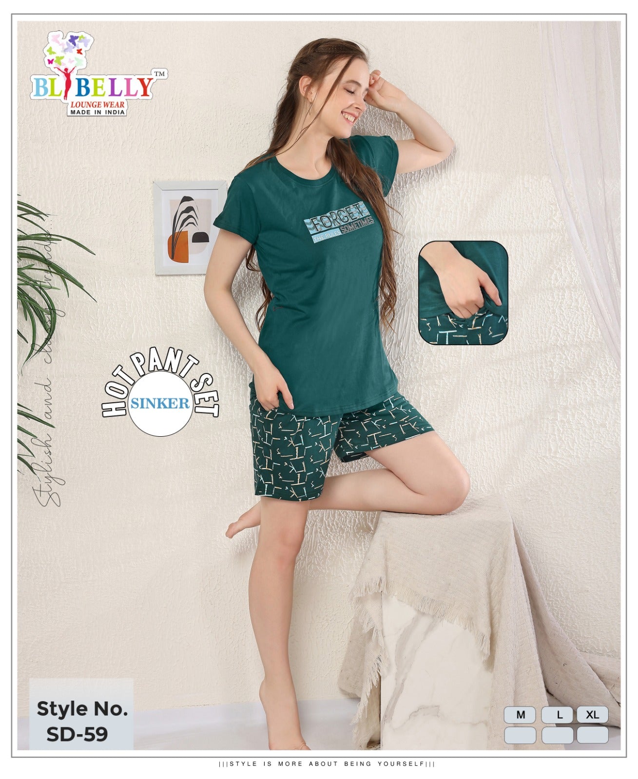 Vol 676 Belly Sinker Shorts Night Suits Exporter Ahmedabad