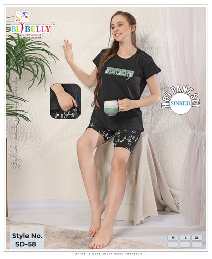 Vol 676 Belly Sinker Shorts Night Suits Exporter Ahmedabad