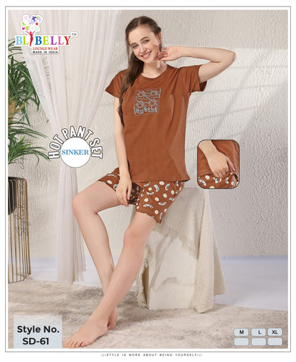Vol 676 Belly Sinker Shorts Night Suits Exporter Ahmedabad