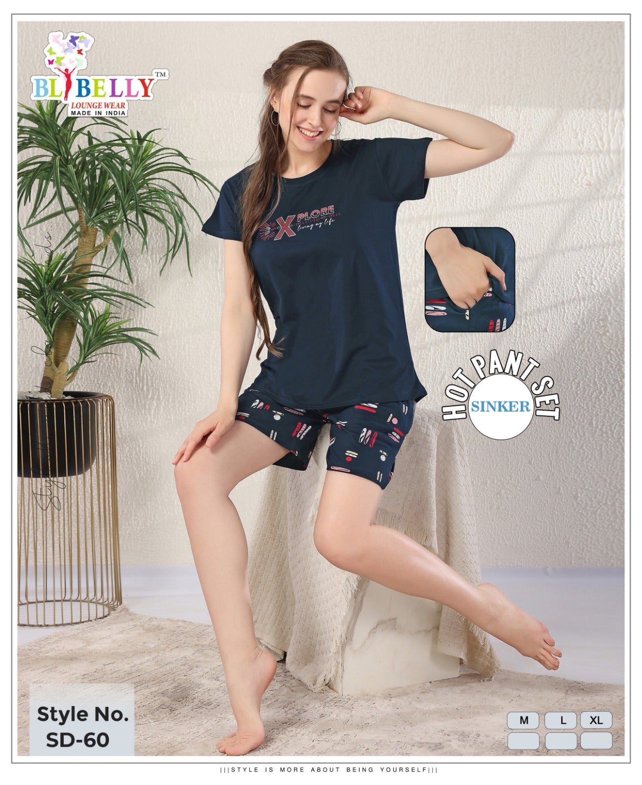 Vol 676 Belly Sinker Shorts Night Suits Exporter Ahmedabad