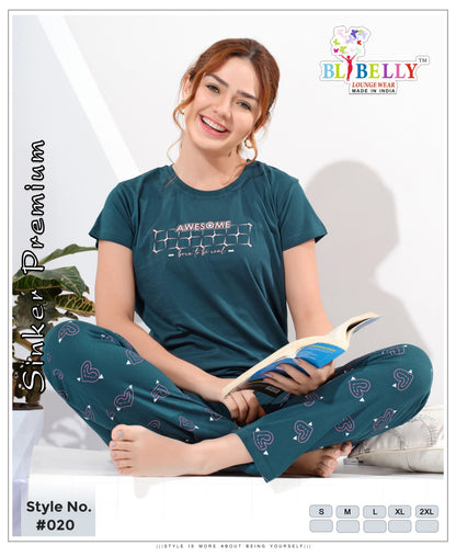 Vol 680 Belly Sinker Pyjama Night Suits Manufacturer