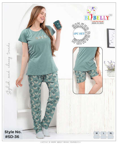 Vol 681 Belly Sinker Shorts Pyjama Night Suits Supplier
