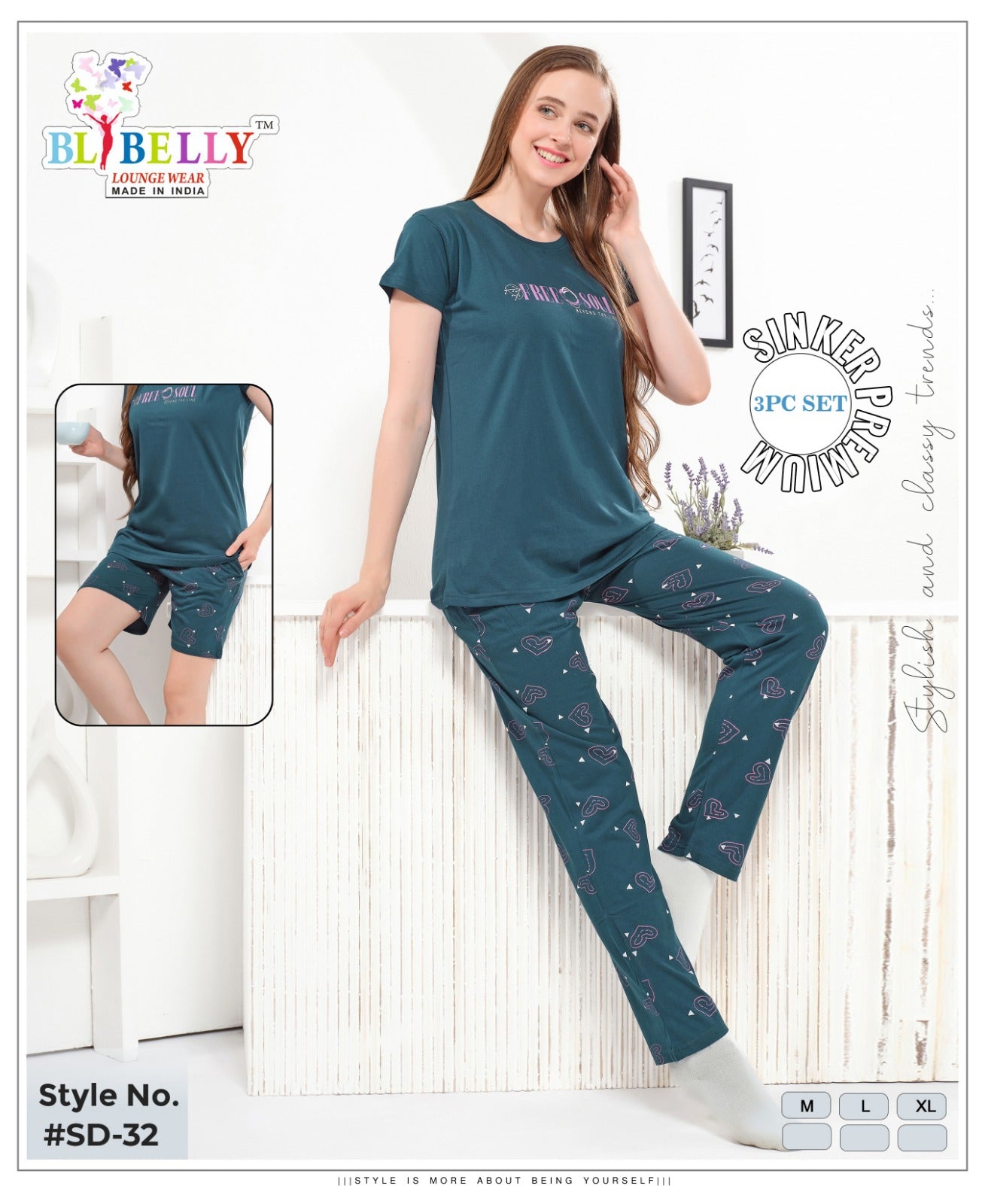 Vol 681 Belly Sinker Shorts Pyjama Night Suits Supplier