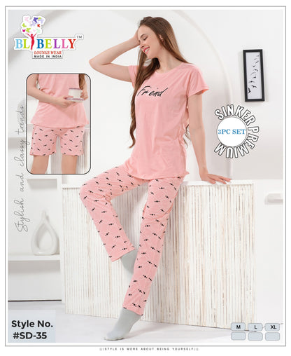 Vol 681 Belly Sinker Shorts Pyjama Night Suits Supplier