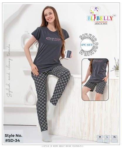 Vol 681 Belly Sinker Shorts Pyjama Night Suits Supplier