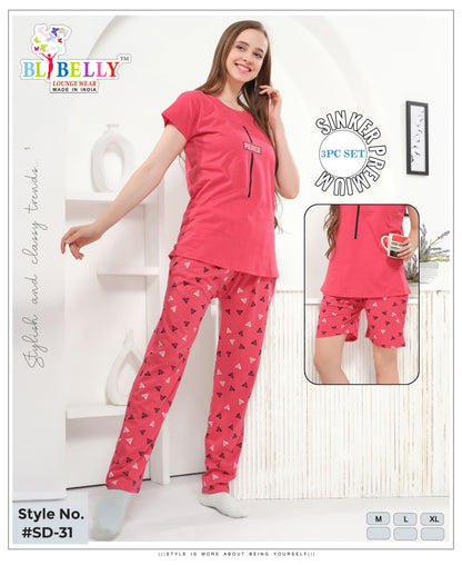 Vol 681 Belly Sinker Shorts Pyjama Night Suits Supplier