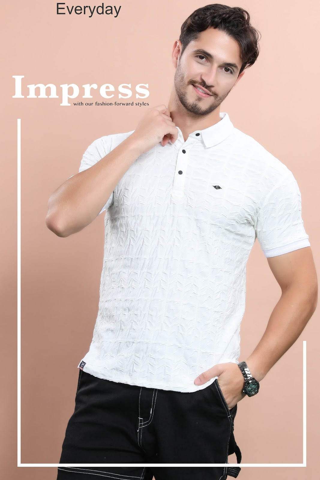 Vol 681 Everyday Jacquard Mens Tshirts Supplier Ahmedabad