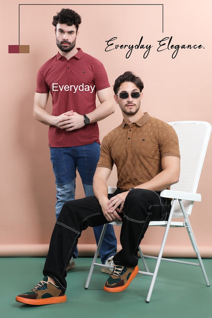 Vol 681 Everyday Jacquard Mens Tshirts Supplier Ahmedabad