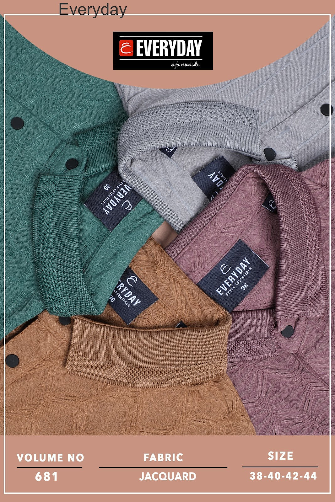 Vol 681 Everyday Jacquard Mens Tshirts Supplier Ahmedabad