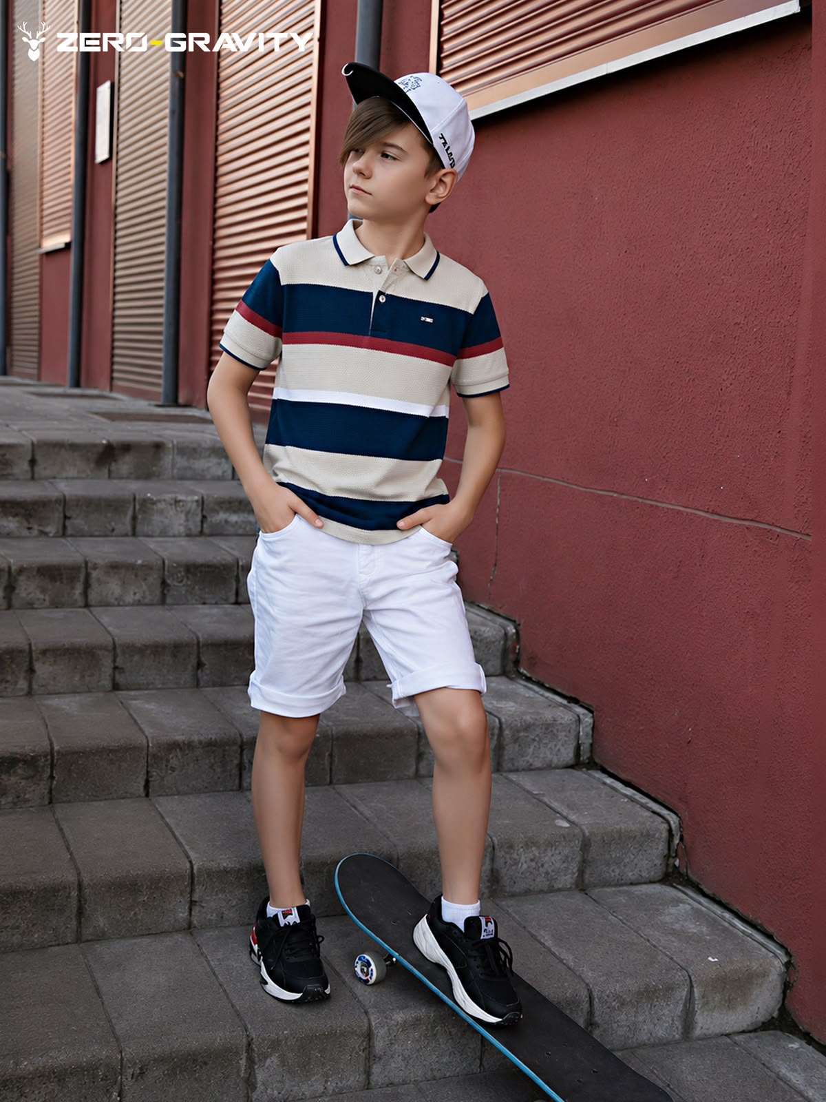 Vol 686 To 693 Collar Style Zero Gravity Auto Stripes Boys Tshirt Exporter