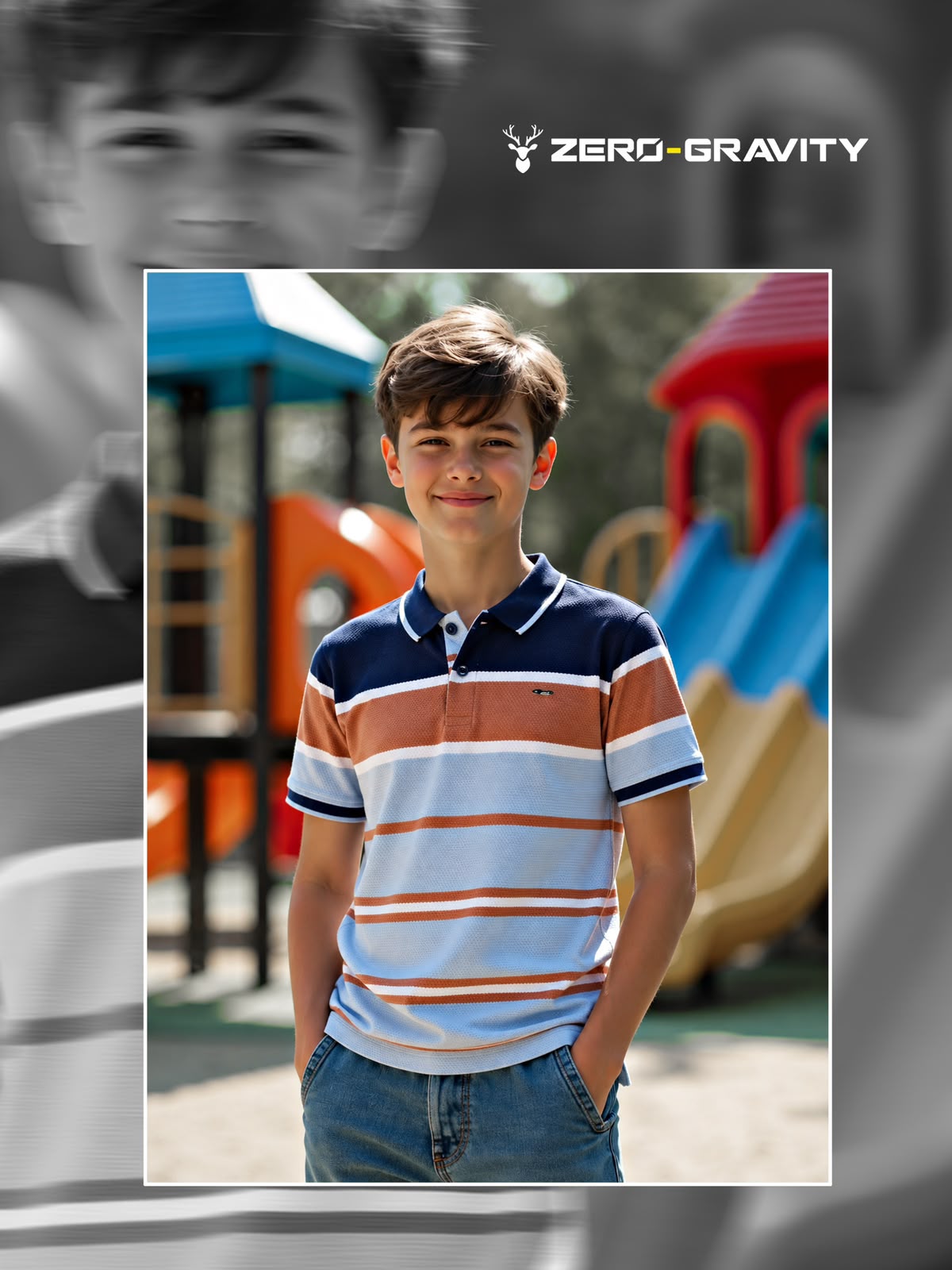 Vol 686 To 693 Collar Style Zero Gravity Auto Stripes Boys Tshirt Exporter