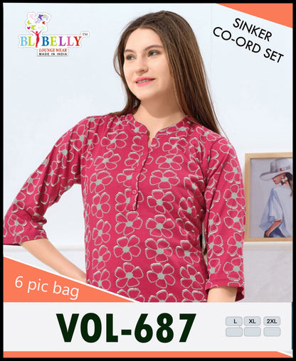 Vol 687 Belly Sinker Co Ord Set Supplier Gujarat