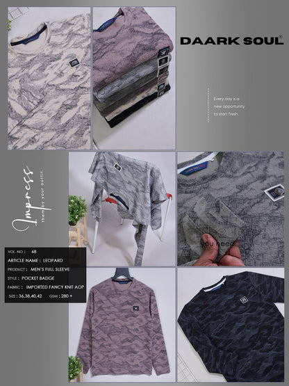 Vol 68 Daark Soul Imported Knit Aop Mens Tshirts Exporter