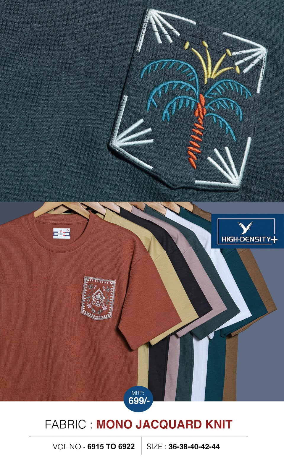 Vol 6915 To 6922 Oversized High Density Interlock Mens Tshirts Manufacturer India
