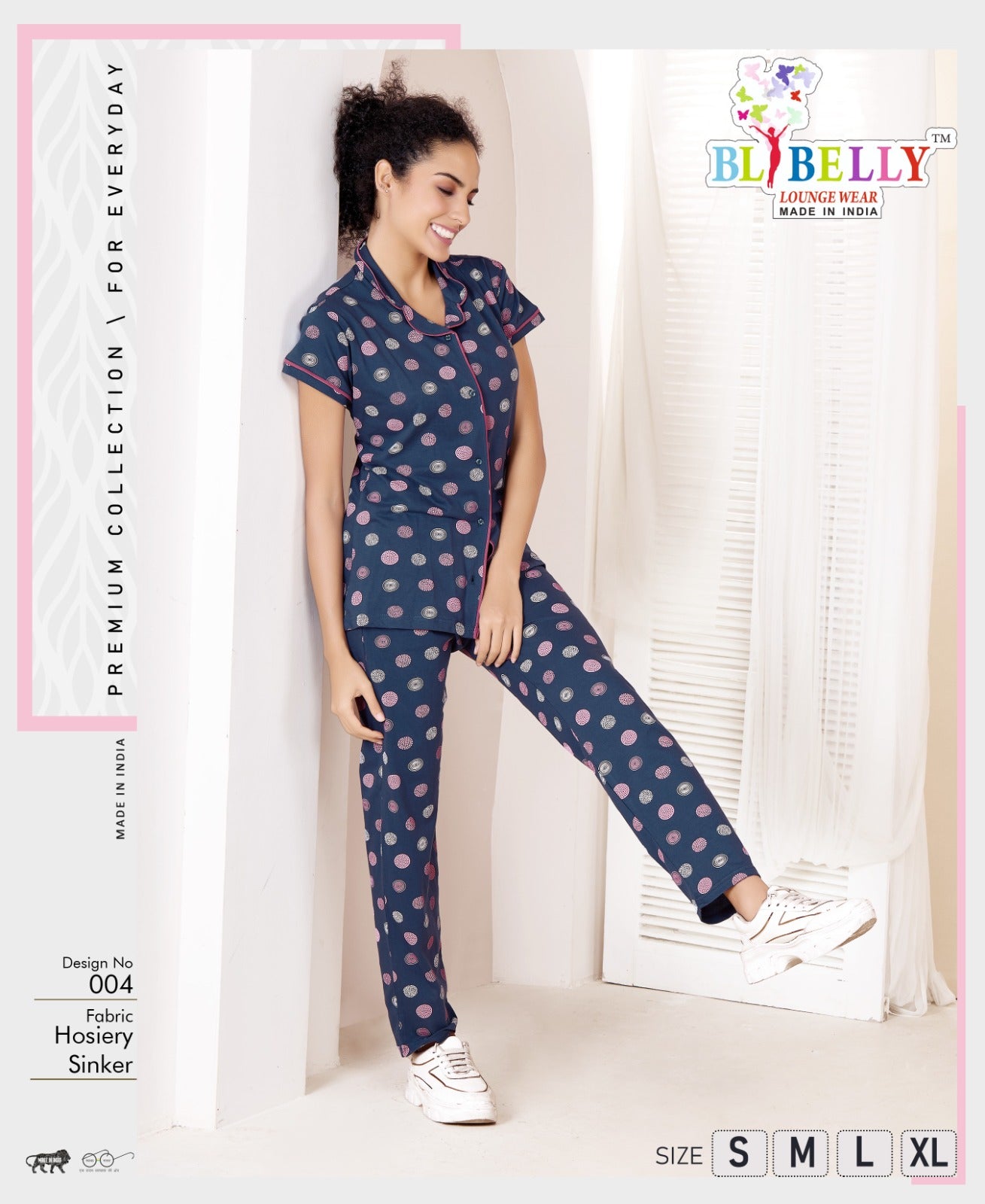 Vol 693 Belly Sinker Collar Night Suits Manufacturer India