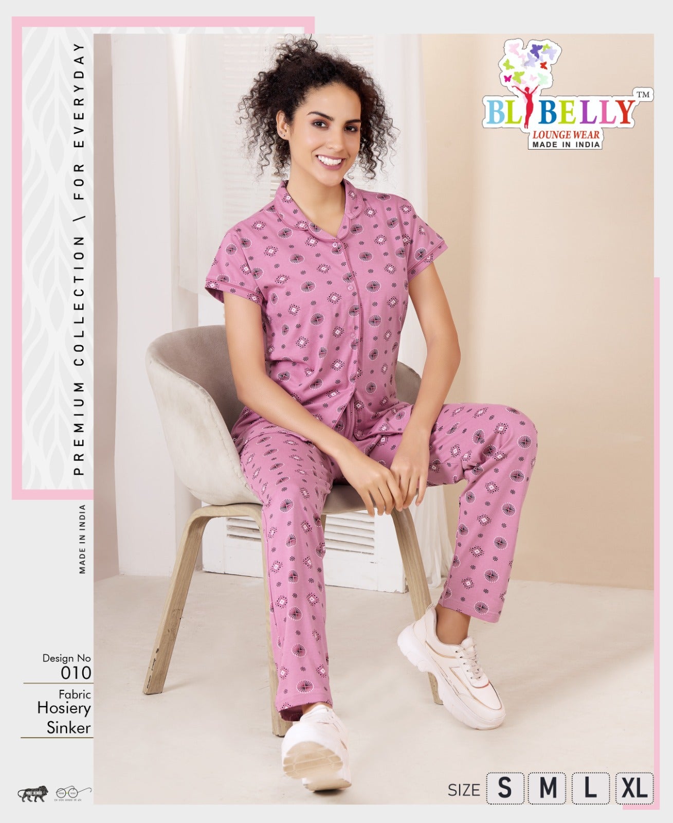 Vol 694 Belly Sinker Collar Night Suits Wholesale Price