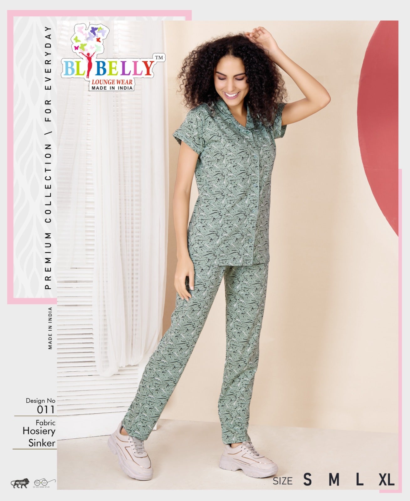 Vol 694 Belly Sinker Collar Night Suits Wholesale Price