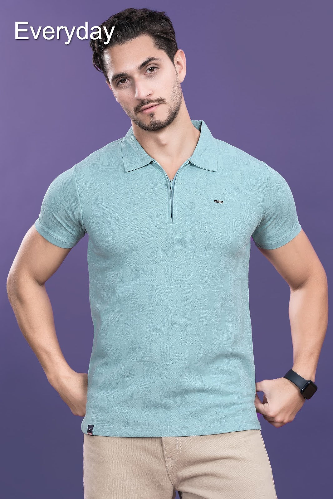Vol 694 Everyday Jacquard Mens Tshirts Wholesaler