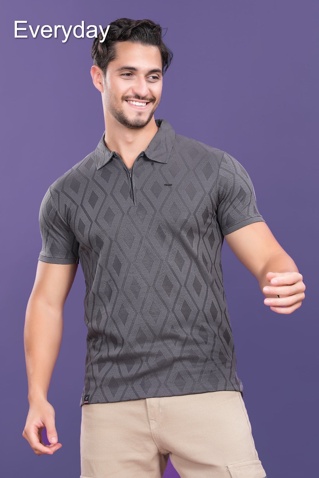 Vol 694 Everyday Jacquard Mens Tshirts Wholesaler