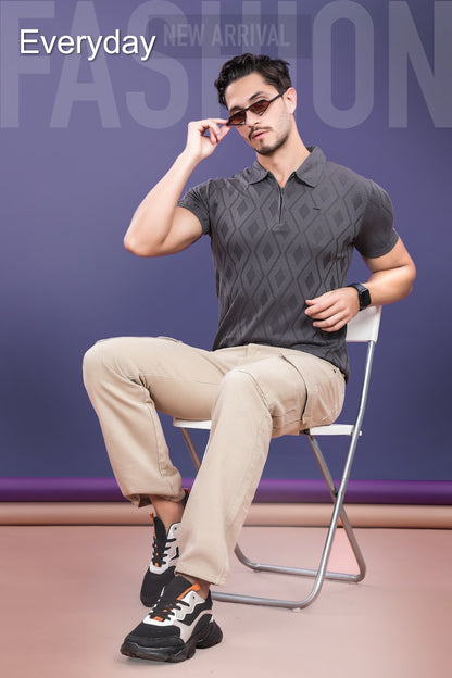 Vol 694 Everyday Jacquard Mens Tshirts Wholesaler