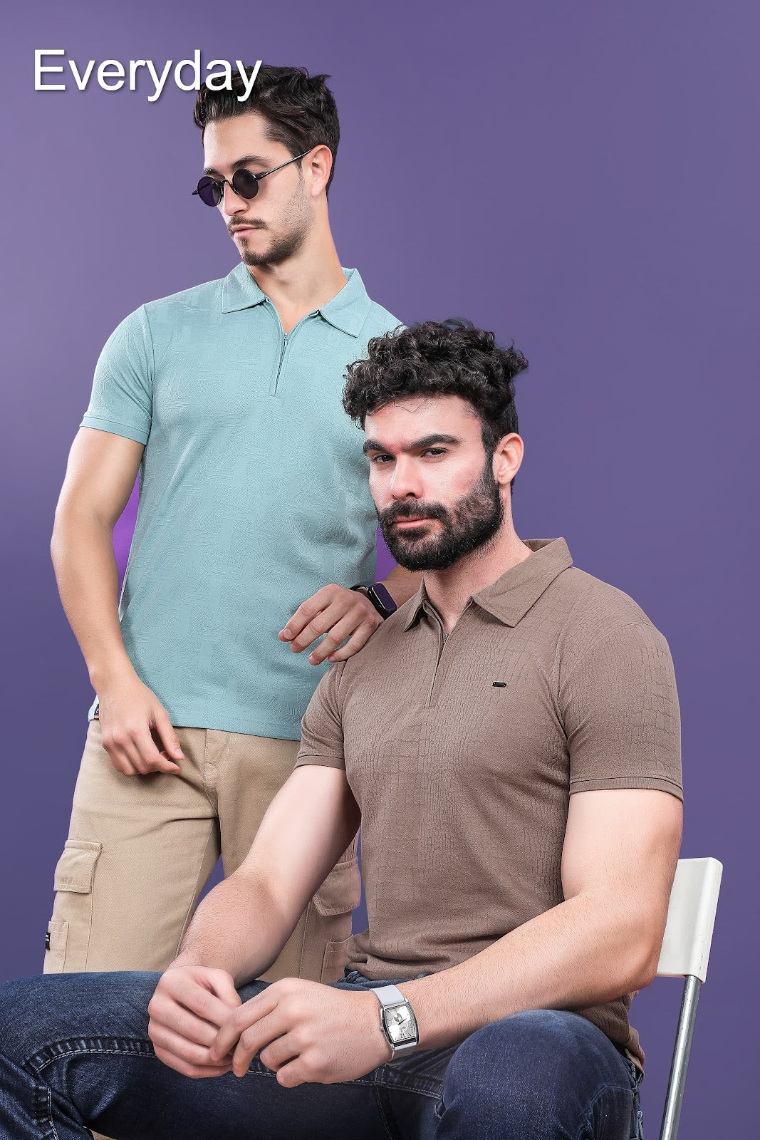 Vol 694 Everyday Jacquard Mens Tshirts Wholesaler