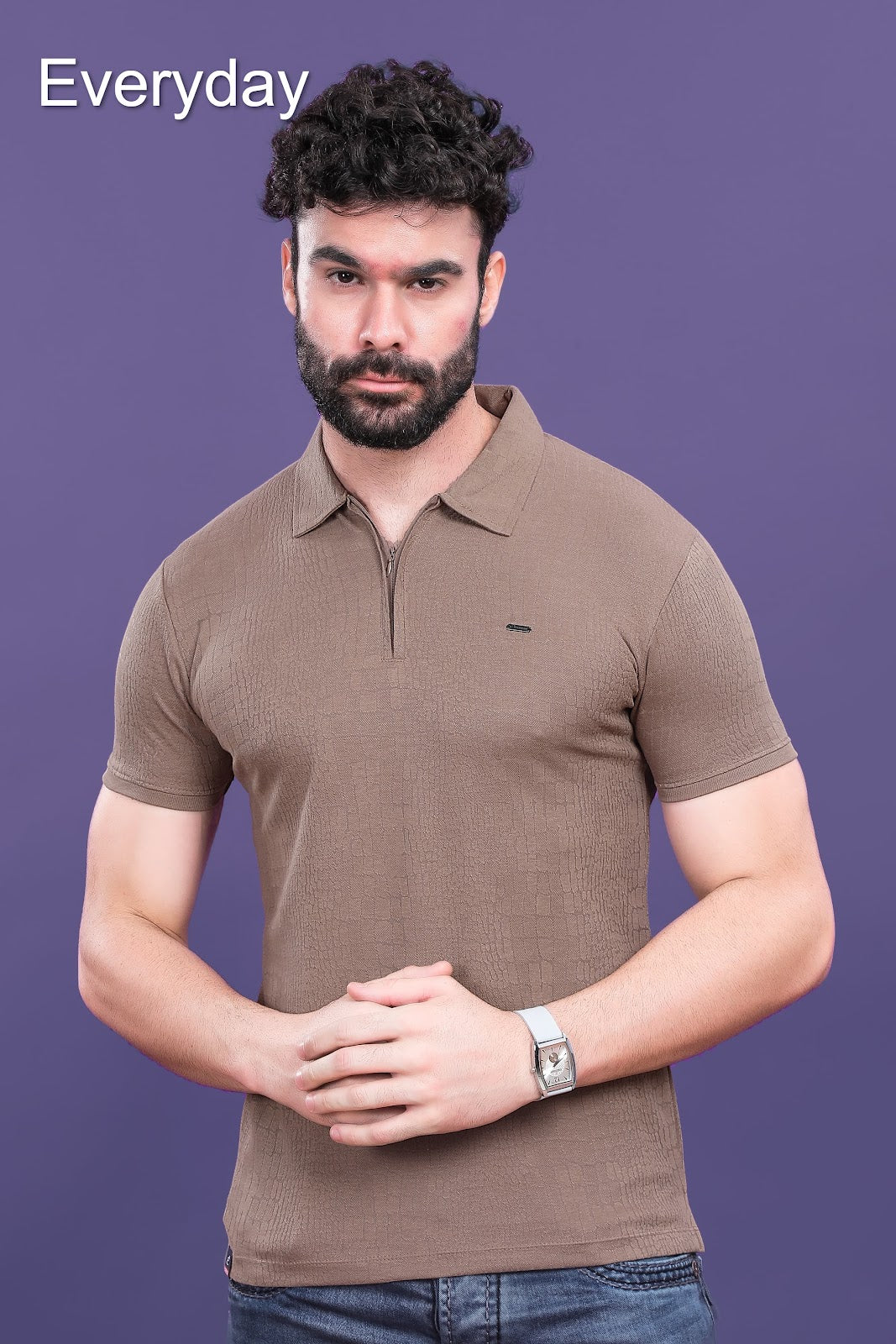 Vol 694 Everyday Jacquard Mens Tshirts Wholesaler